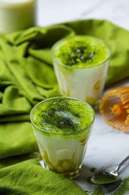 Pistachio Honey Matcha Latte